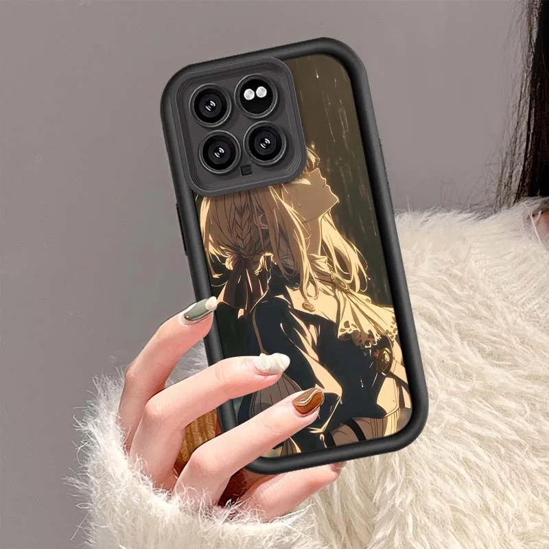 Фото Чехол Violet Evergarden для Xiaomi Mi 17 15 14 13 12 11 12T 13T 14T Pro Max Lite NE 5G Eye Ladder Phone Case №4