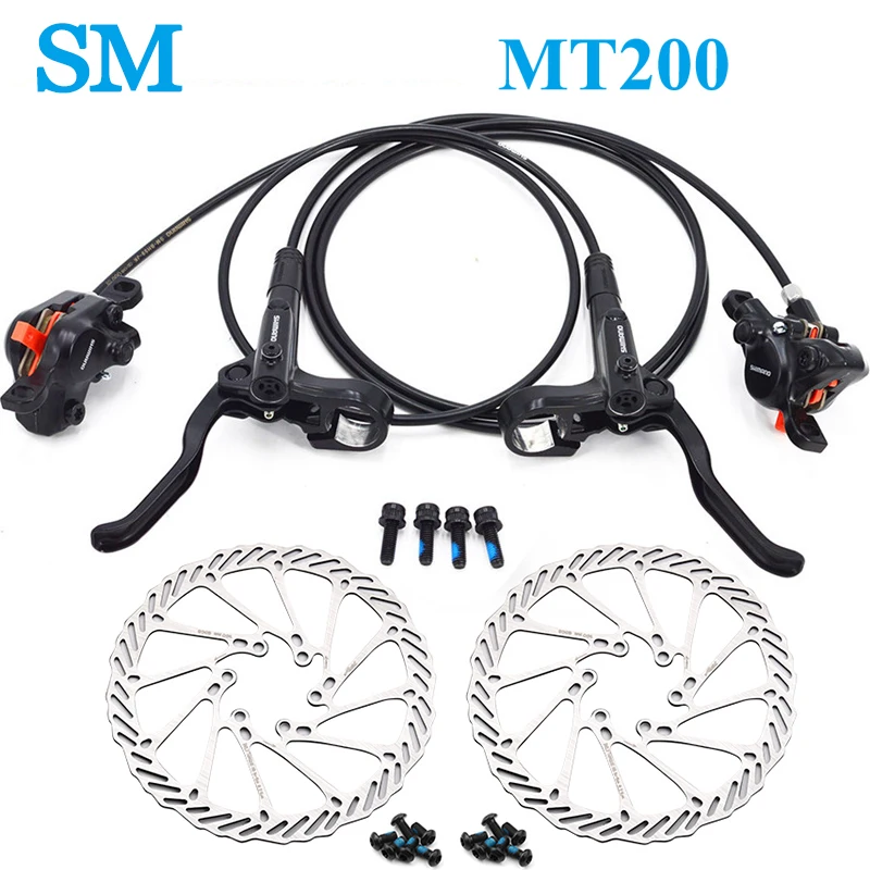 

SM BR BL MT200 Hydraulic Disc Brake Set 800/1500/1650mm MTB Disc Brake Mountain Bike Brake Set 160mm G3 Rotor Bicycle Parts