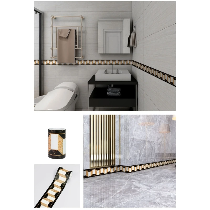 10x500 см отделка плинтуса съемная талия граница наклейка на стену украшение для