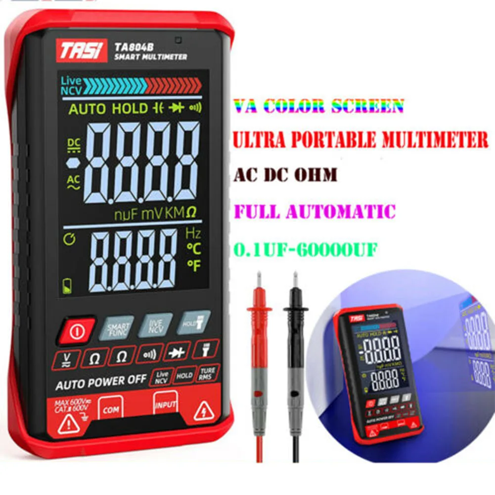 Мультиметр TA804B 600 В переменного/постоянного тока светодиодный цифровой детектор