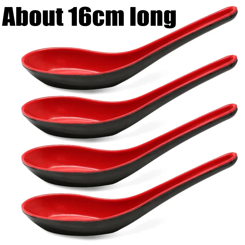 

Двухцветные суповые ложки из пластика