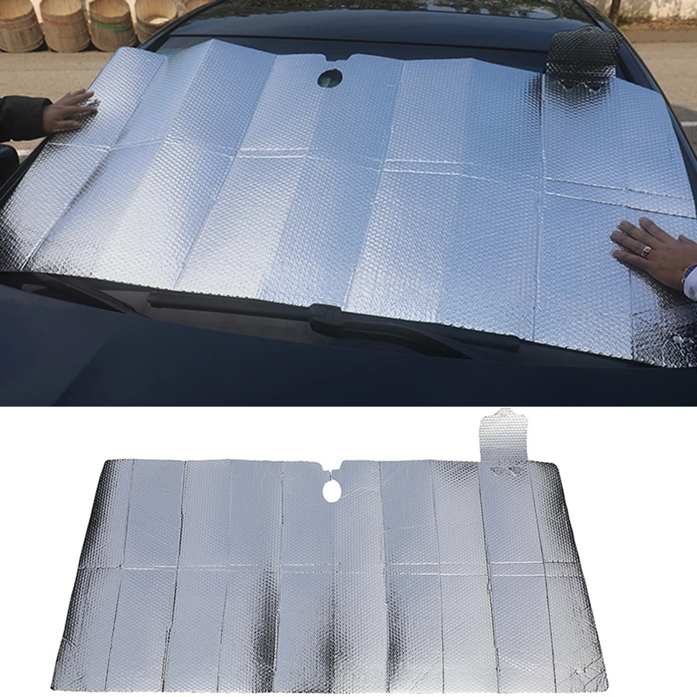 

Car Sun Visor Windshield Sunshade Foldable Silver Sun Shade Windscreen Cover