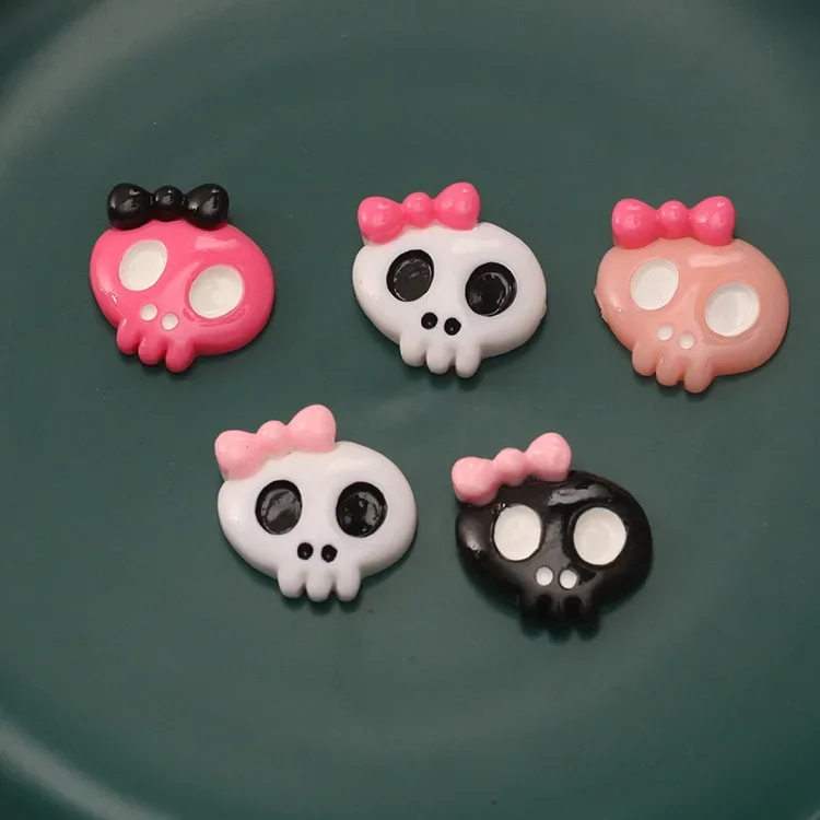 Мини-голова черепа на Хэллоуин детская мультяшная тематическая заколка для