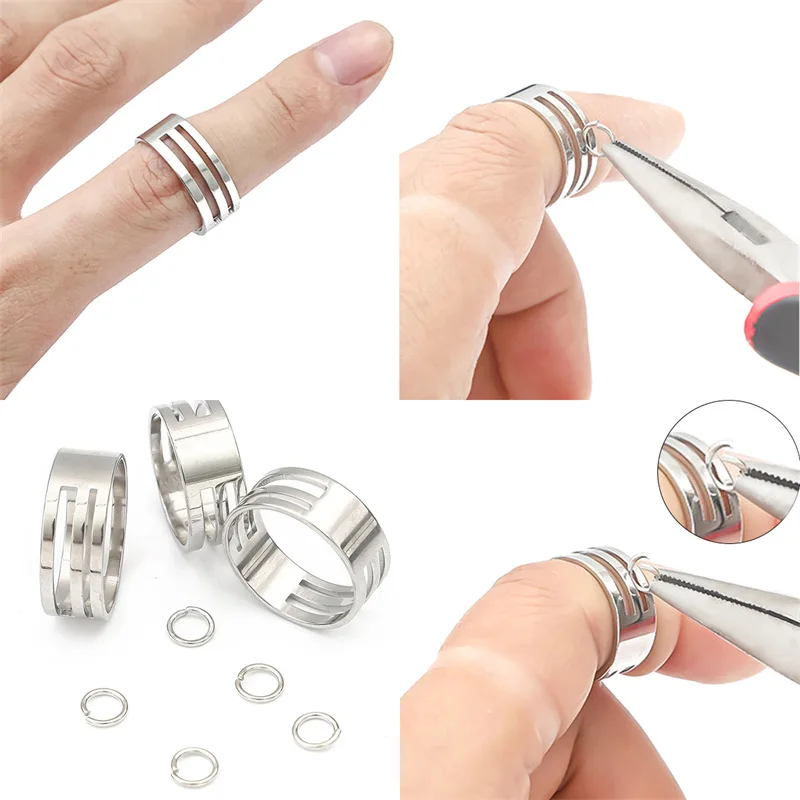 

17/18/19mm Jump Ring Opening Tools Closing Finger Rings Jewelry Tools Jump Ring Opener For DIY Jewelry Making Jewelry Findings