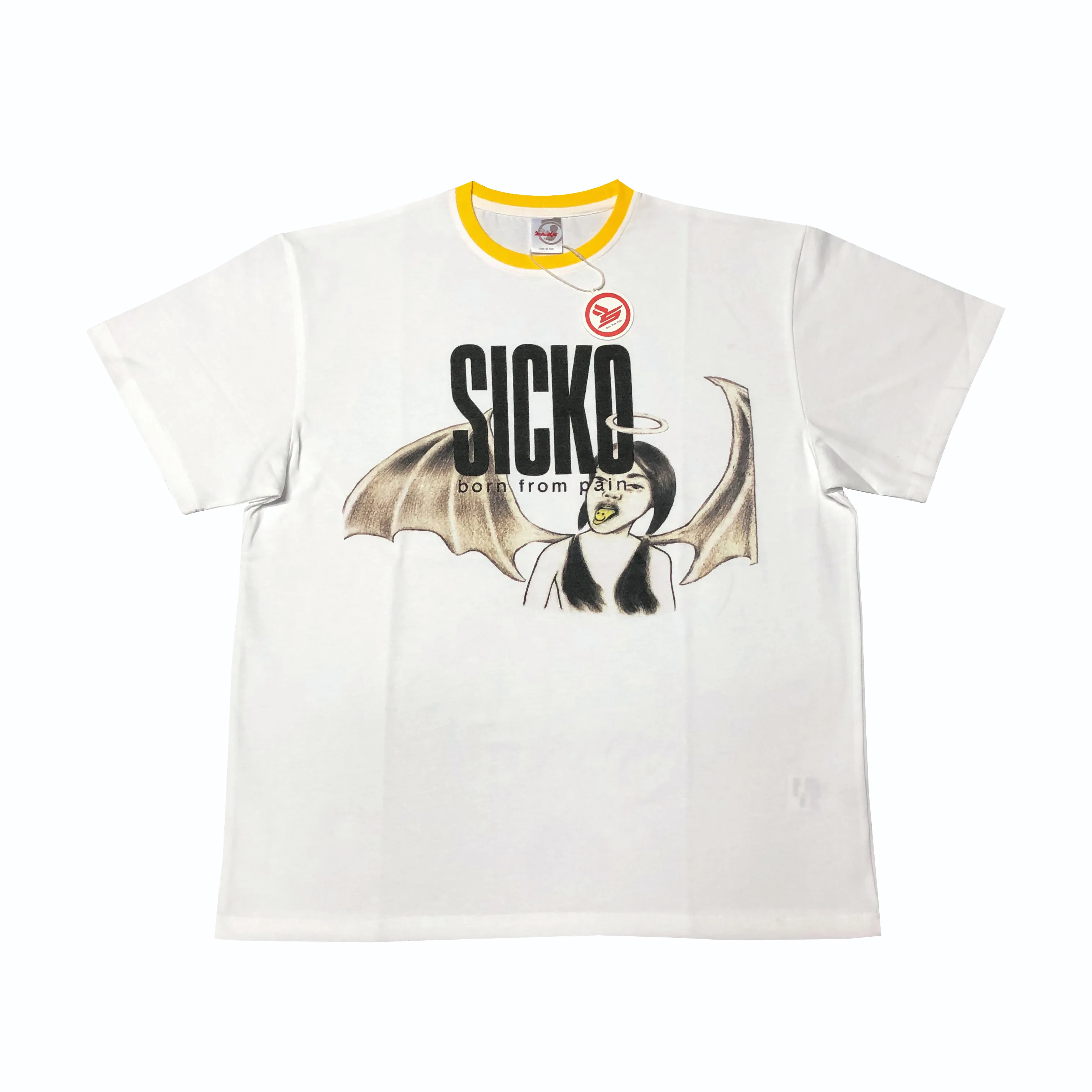 

2023 New 2023 Sicko Angel Born From Pain IAN CONNOR T Shirts T-Shirt Hip Hop Skateboard Street Cotton T-Shirts Tee Top kenye