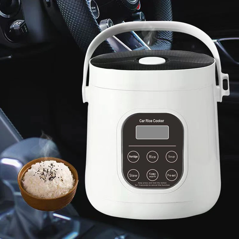 

2L Intelligent Rice cooker for 12V Car 24V Truck lorry Onboard 220V Home Food warmer steamer noodles boiler Fast heat cook pot