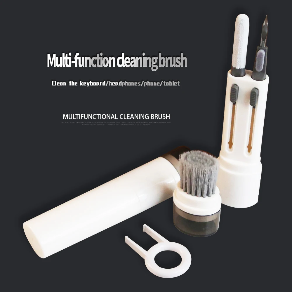 

Multifunctional Headset Keyboard Cleaning Kit Keypuller Mobile Screen Cleaner Integrated Anti Loss Cleaning Kit Headset Cleaning