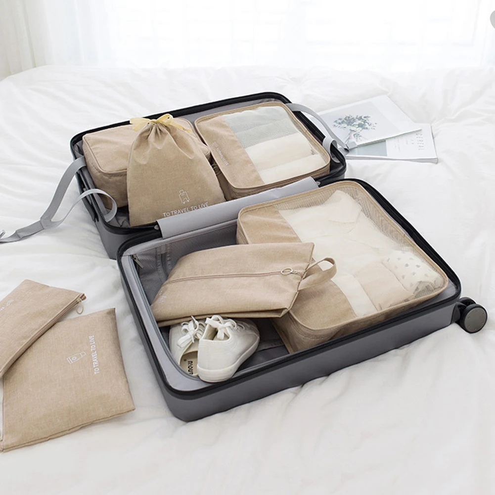 

7 шт., водонепроницаемые сумки для хранения одежды