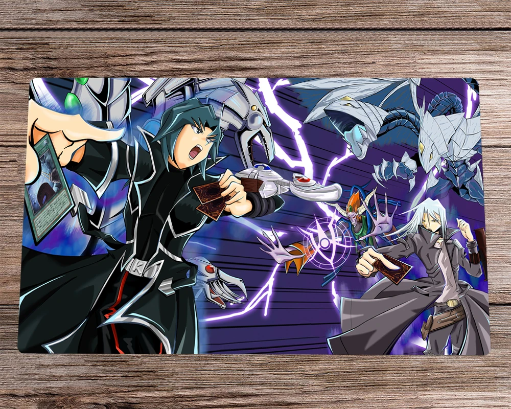

Игровой коврик YuGiOh Zane Truesdale & Kalin Kessler, игровой коврик для карт TCG, игровой коврик для настольной игры, детский и свободный коврик для мыши 60x35 с...