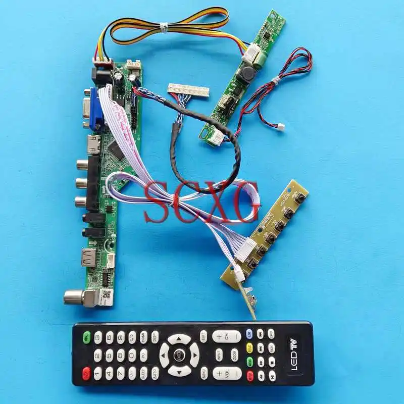 

TV Analog Screen Drive Board Fit M215HAN01 M215HTN01 M215HVN01 LVDS 30 Pin VGA AV USB RF DIY Kit HDMI-Compatible 21.5" 1920*1080