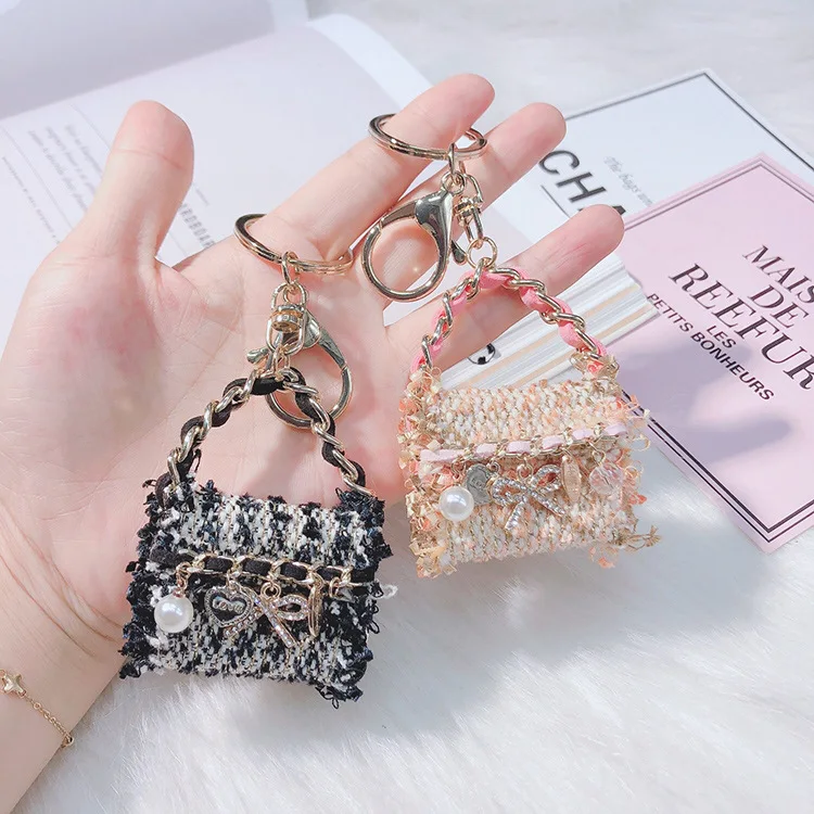 Брендовый дизайн модный брелок для ключей ручной работы в сумке с подвеской