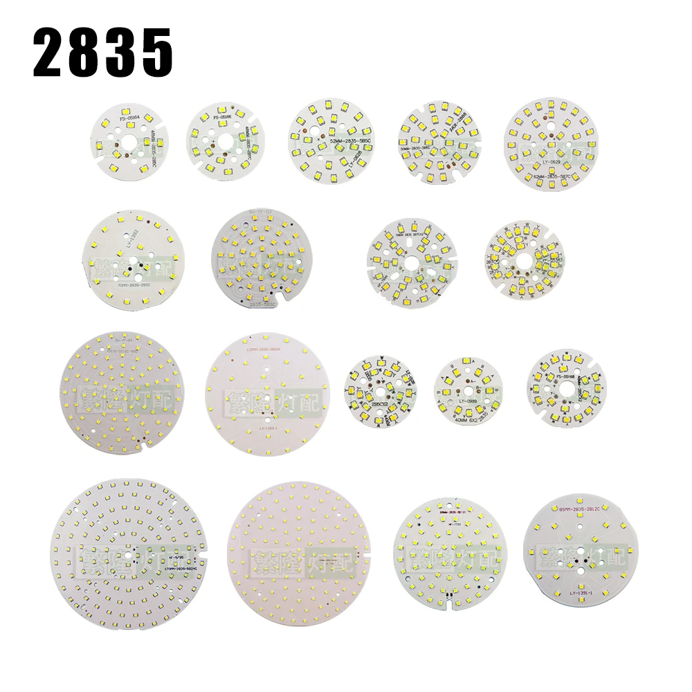 

10 шт./лот 2835 SMD светодиодный чип 3 Вт, 5 Вт, 7 Вт, 9 Вт, 12 Вт, 18 Вт, 24 Вт, световая плата-Ма, аксессуары, лампа, панель для светодиодного светильника