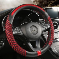 2022 new honeycomb round car steering wheel cover four seasons universal breathable ice silk non slip steering wheel cover