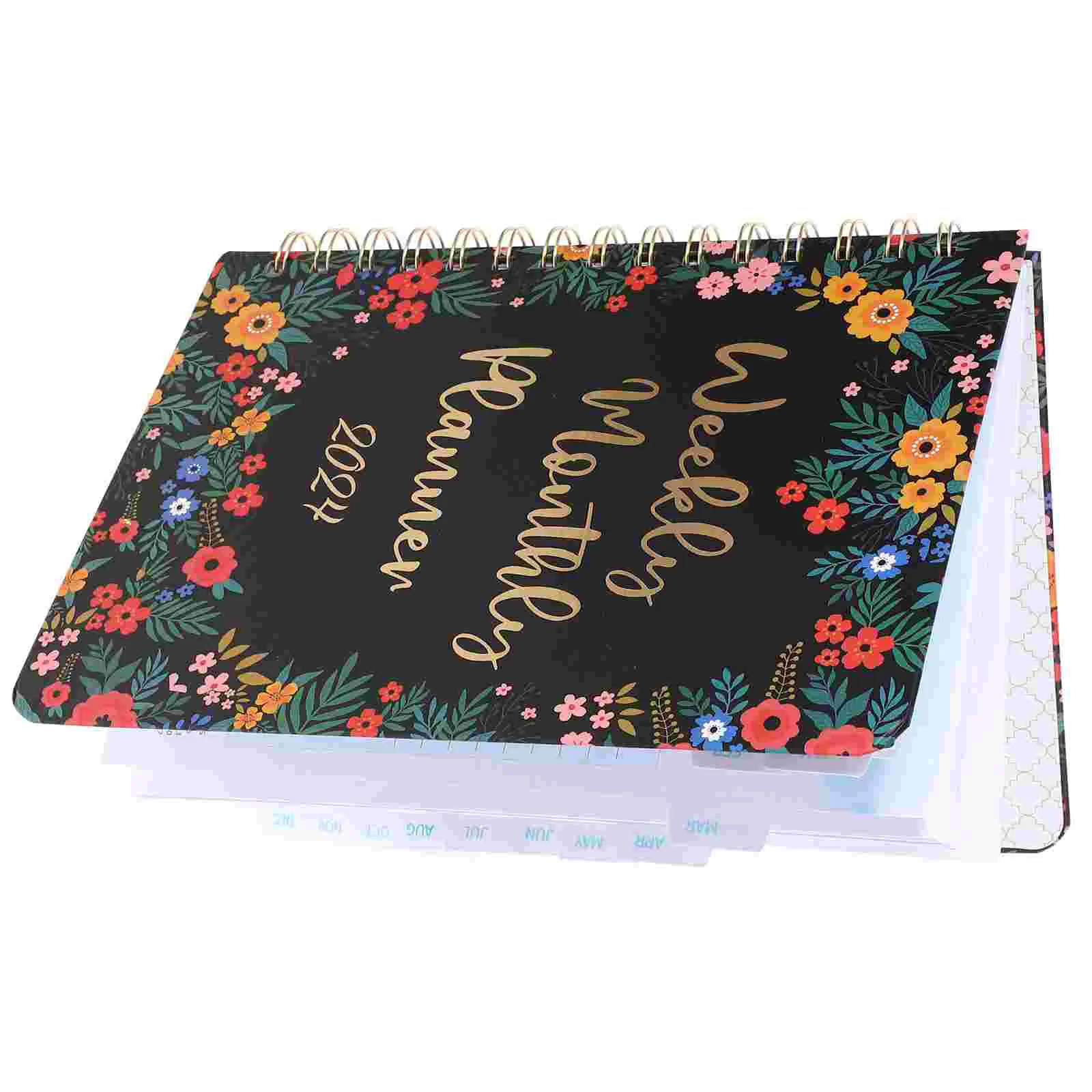 

Notebooks Coil Fitness Journal Spiral Pads Flowers Agenda Planning Workout Notepad Kawaii Planner 2024