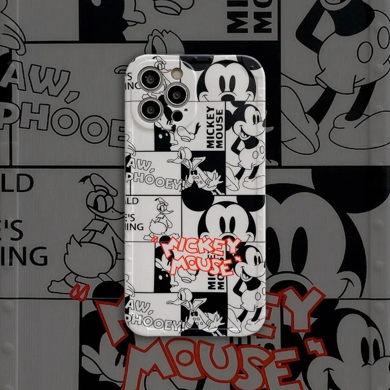 Чехол для телефона Disney с Микки Маусом Iphone 13promax 12 11 Pro Max модный полноразмерный