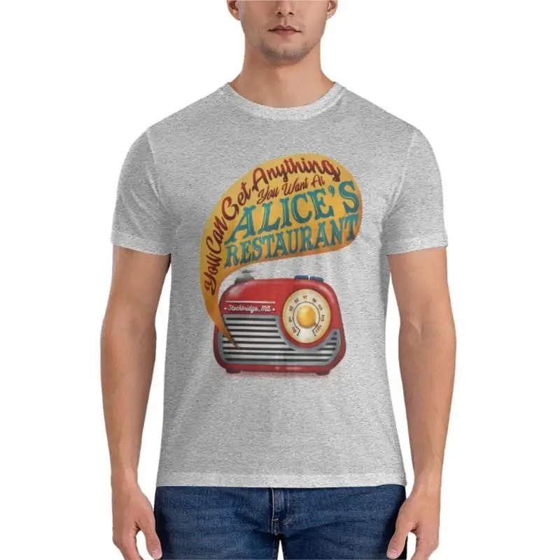 

Футболка Алиса с изображением ресторана, футболка с аниме, большие и высокие футболки для мужчин, простые черные футболки, мужские футболки с графическим рисунком