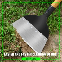 multi functional outdoor garden cleaning shovel blade steel garden digging tool flat shovel ice shovel farm weeding tool