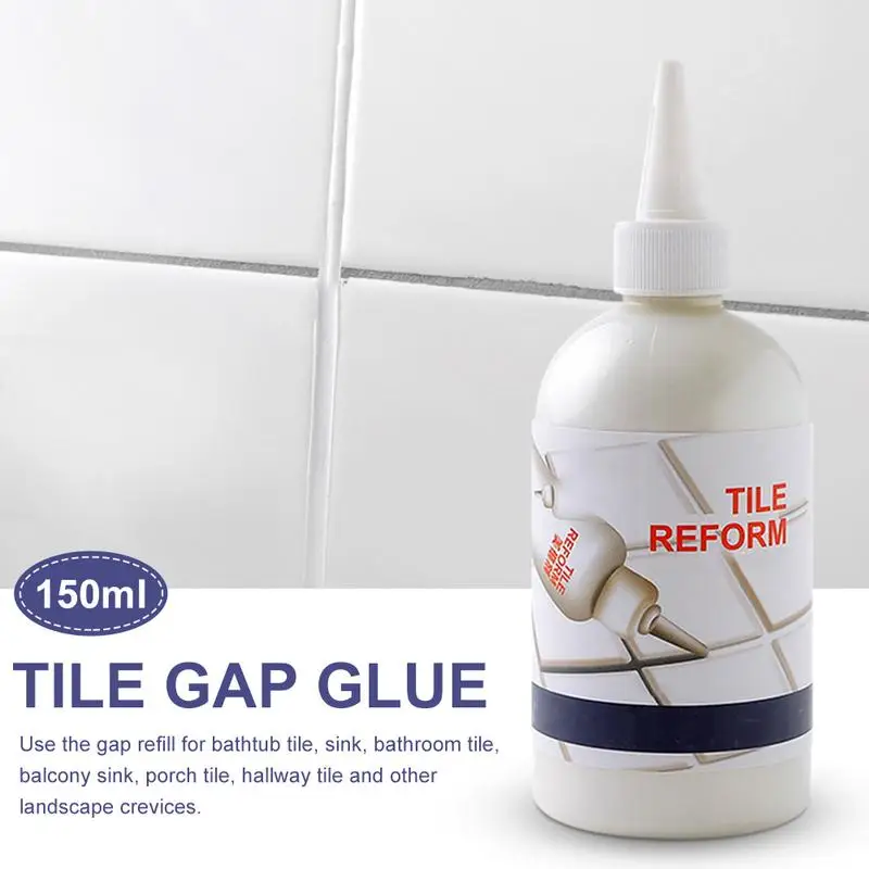 

150ML Tile Gap Refill Agent Grouting Fill Tile Glue Sealer Repair Porcelain Ceramic Glue Floor Gap Fillin Beauty Sewing Agent