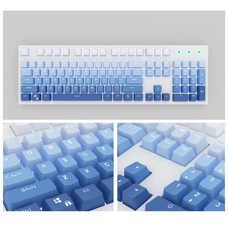 

Полупрозрачные колпачки клавиш 104 клавиш для клавиатуры Cherry MX-Switch