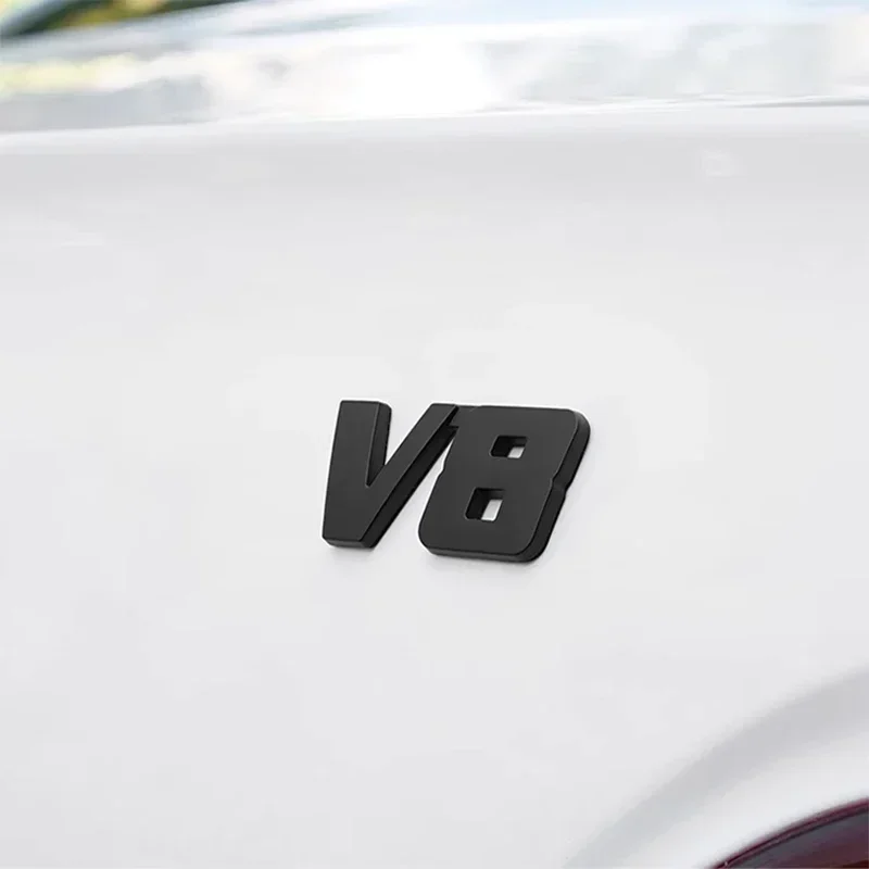 1 шт. 3D металлические наклейки с логотипом автомобиля V6 V8 универсальные внешние