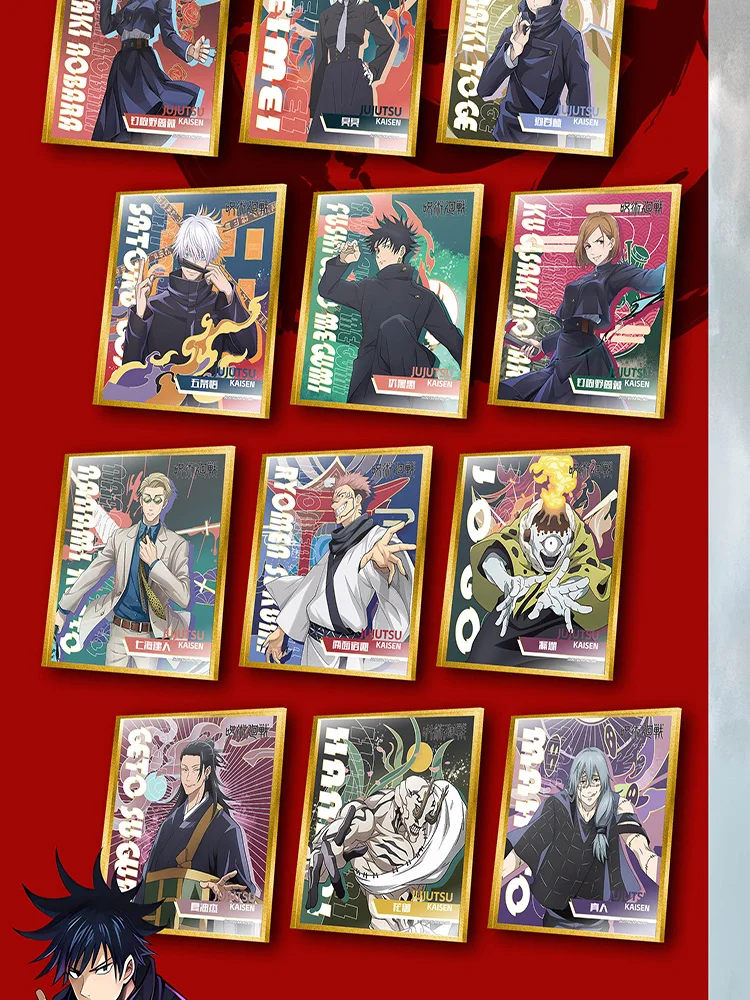 Оптовая продажа цветная бумажная карточка JJK Booster Box Gojo Satoru Nanami Sukuna хобби
