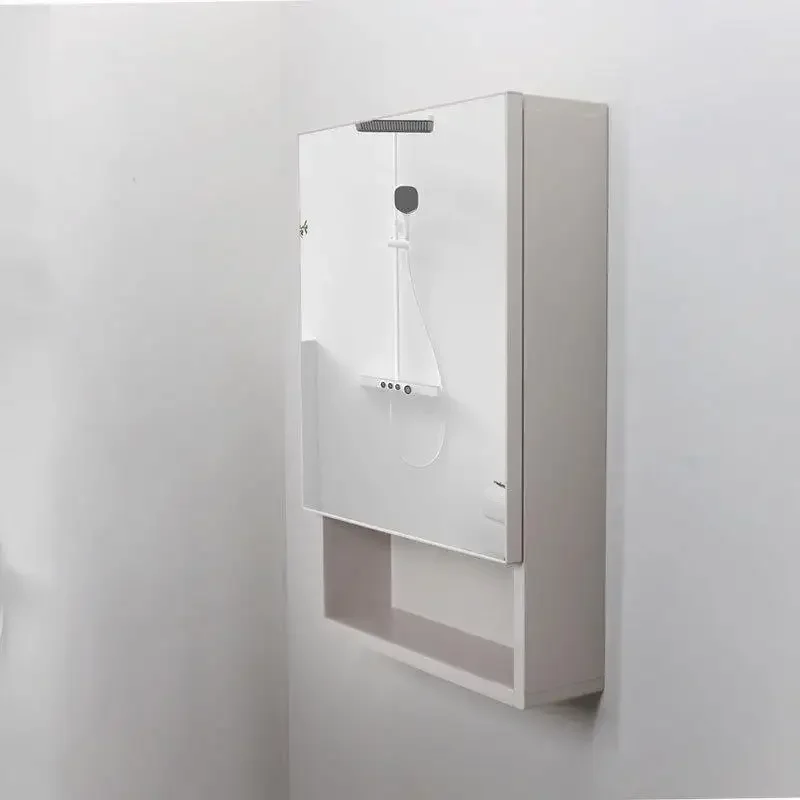 Умный шкафчик с зеркалом для ванной комнаты туалетной из алюминиевого сплава