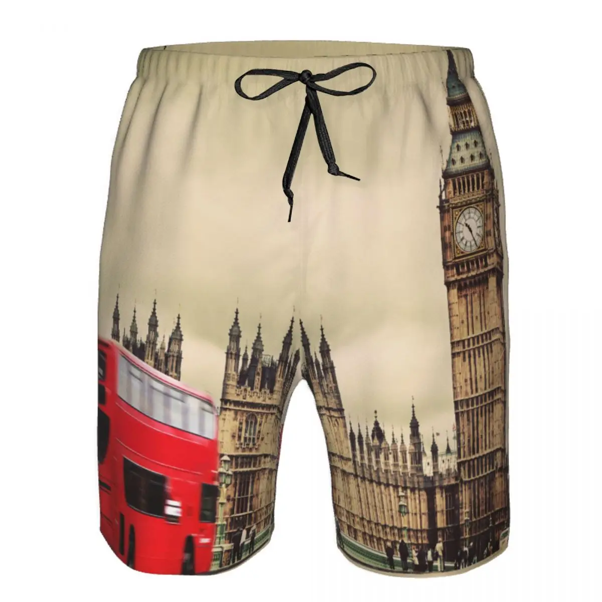 

Swimsuit Beach Quick Drying Trunks For Men London UK Red Bus And Big Ben Swimwear Briefs Board Shorts Fast Dry Beachwear