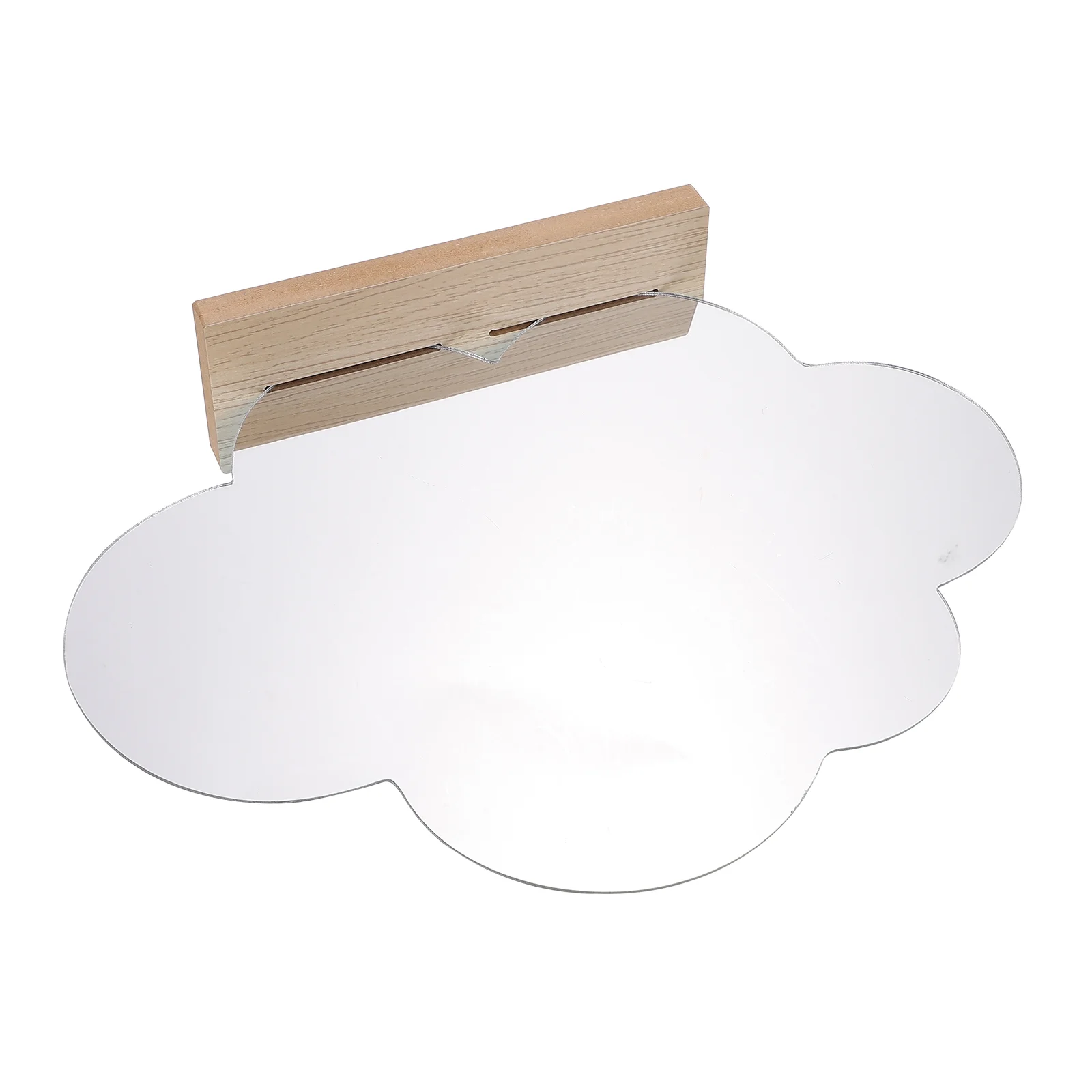 

Mirror Makeup Vanity Stand Decor Decorative Irregular Acrylic Bedroom Tabletop Desktop Woman Base Countertop Travel Home Mirrors