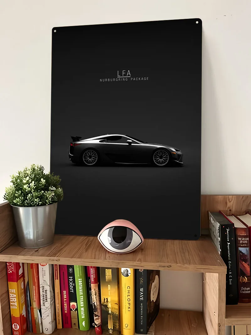Фото Lexus LFA Nurburgring посылка знак автомобиль металлический плакат фотографии Настенный декор настраиваемые металлические жестяные знаки для украшения гаража №4