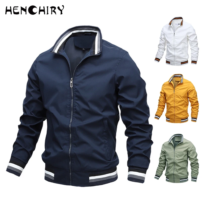 

HENCHIRY Мода 2022 Мужская Зимняя Повседневная теплая тонкая куртка-бомбер Военная осенняя куртка-карго ветровка пальто бейсбольная форма