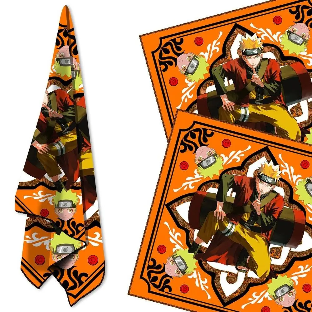 

Uzumaki Narutos Headbands 2022 Anime Hair Accessories Men's Bandana Women Turban Manga Headscarf Cartoon Square Scarf Head Mask
