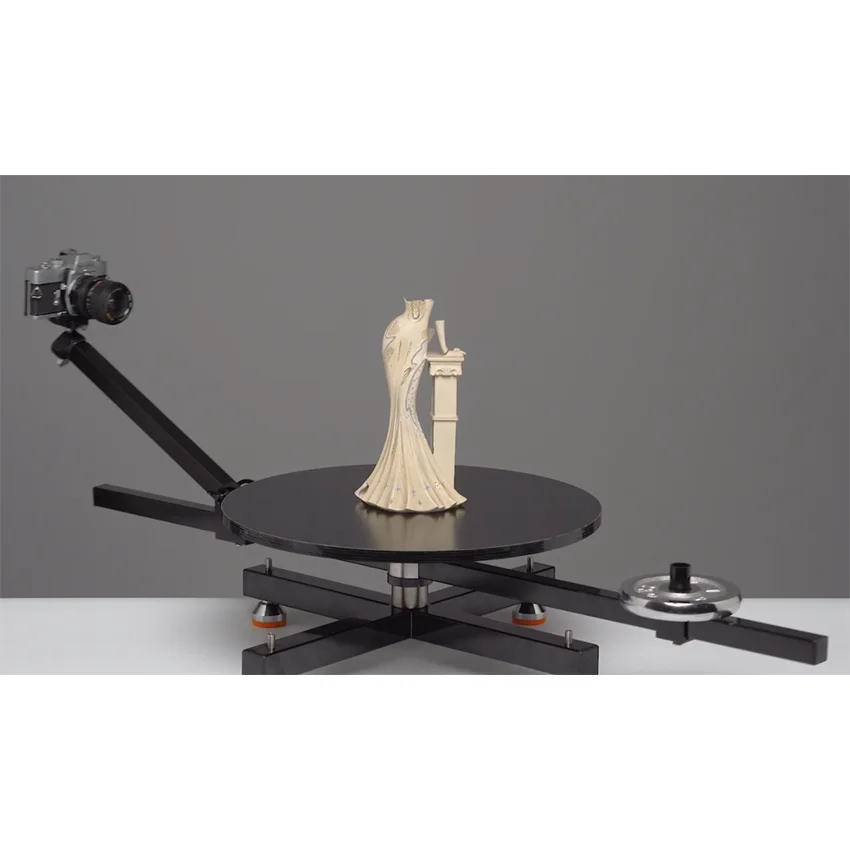 

Nsion Adjustable Rotary Table Mirror Surface 360 Degree Rotary Display Stand Rotating Speed Turntable Jewelry Holder