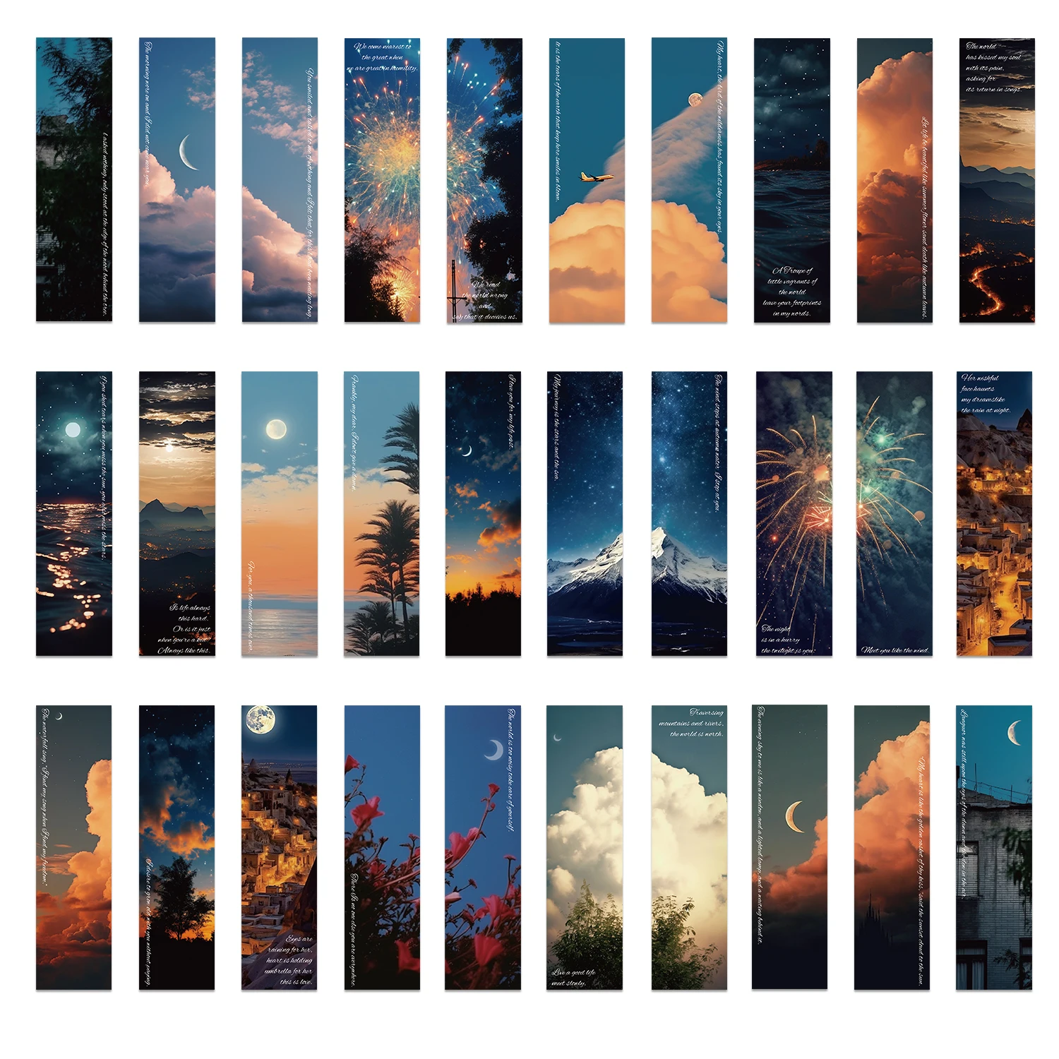 

Бумажные закладки для книг, 30 шт.