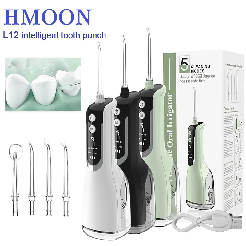 Oral Irrigator USB Rechargeable Water Flosser Portable Dental Waterproof Water Floss 5 Modes Teeth Cleaner enlarge