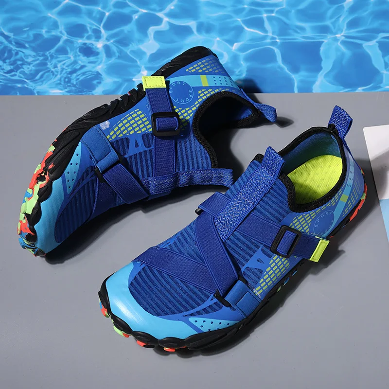 Aqua Shoes Men Water Shoes Breathable Beach Wading Upstream Water Surfing Boating Mesh Swimming Non-slip Barefoot Shoes Seaside