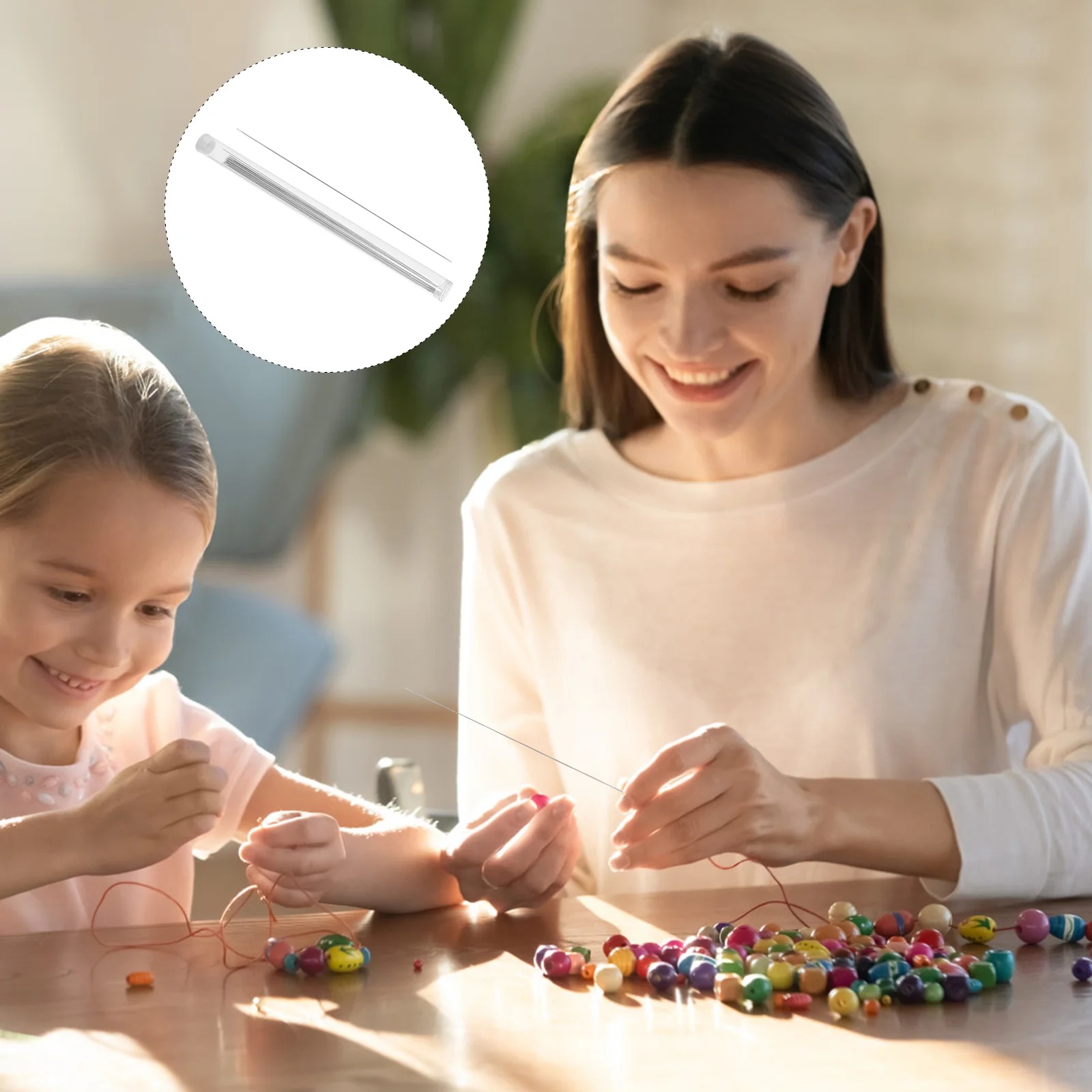 

Beading Eye Sewing Knitting Big Large Blunt Needle Bead Stitching Thread Stainless Steel Embroidery Set Threader Hand Chenille