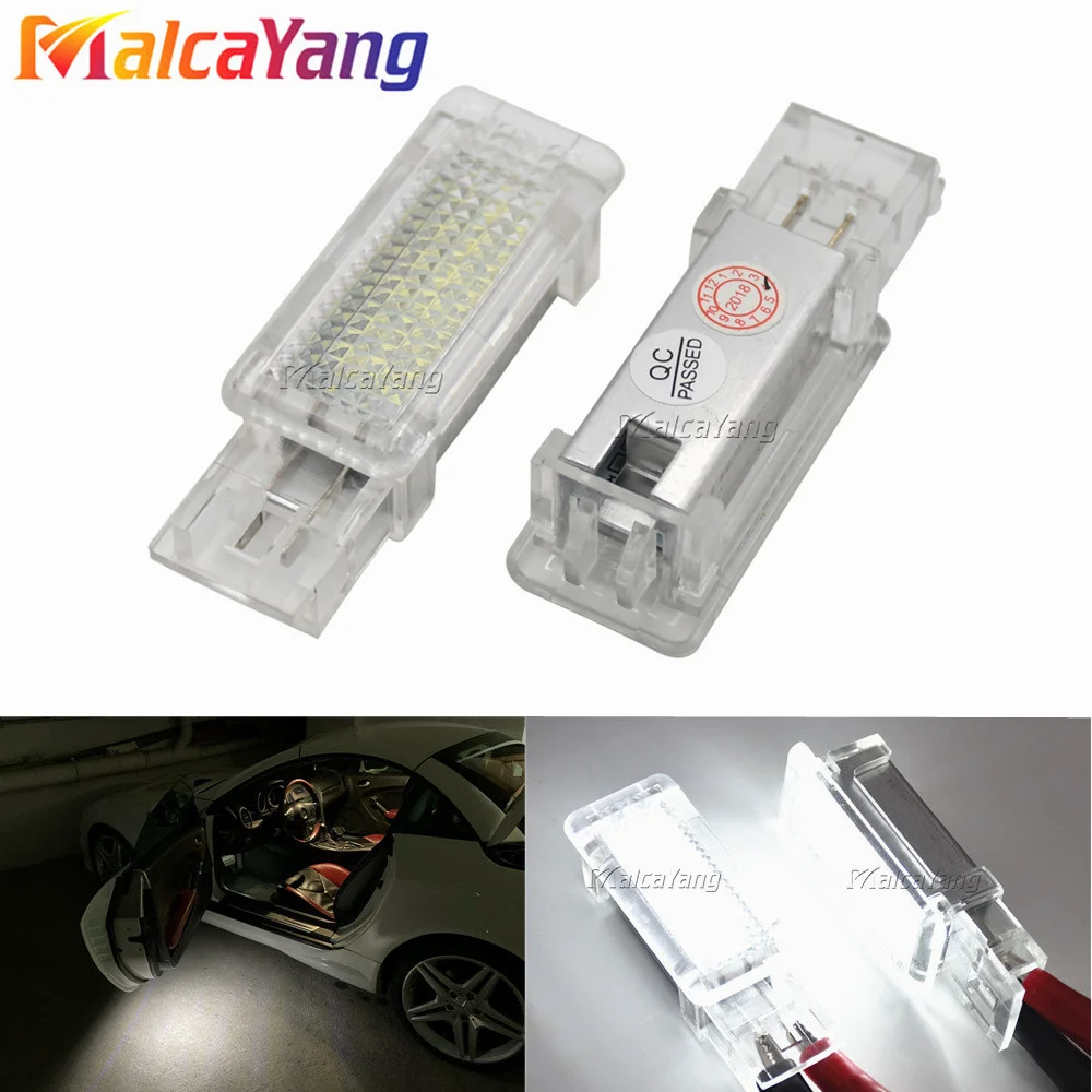 

2x Canbus White LED Door Courtesy Light for Benz R171\R199 C Class SLK CLK SLR Viano W639 NO ERROR 12V Auto Car Welcome Lamp