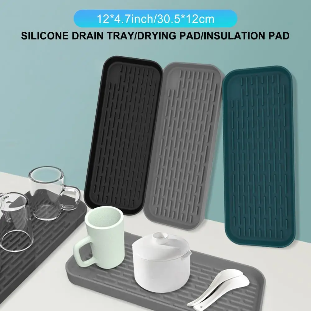 

Silicone Table Placemat Heat Resistant Drying Mat Dish Cup Pad Dinnerware Mat Tableware Dishwasher Silicon Dish Drying Mat