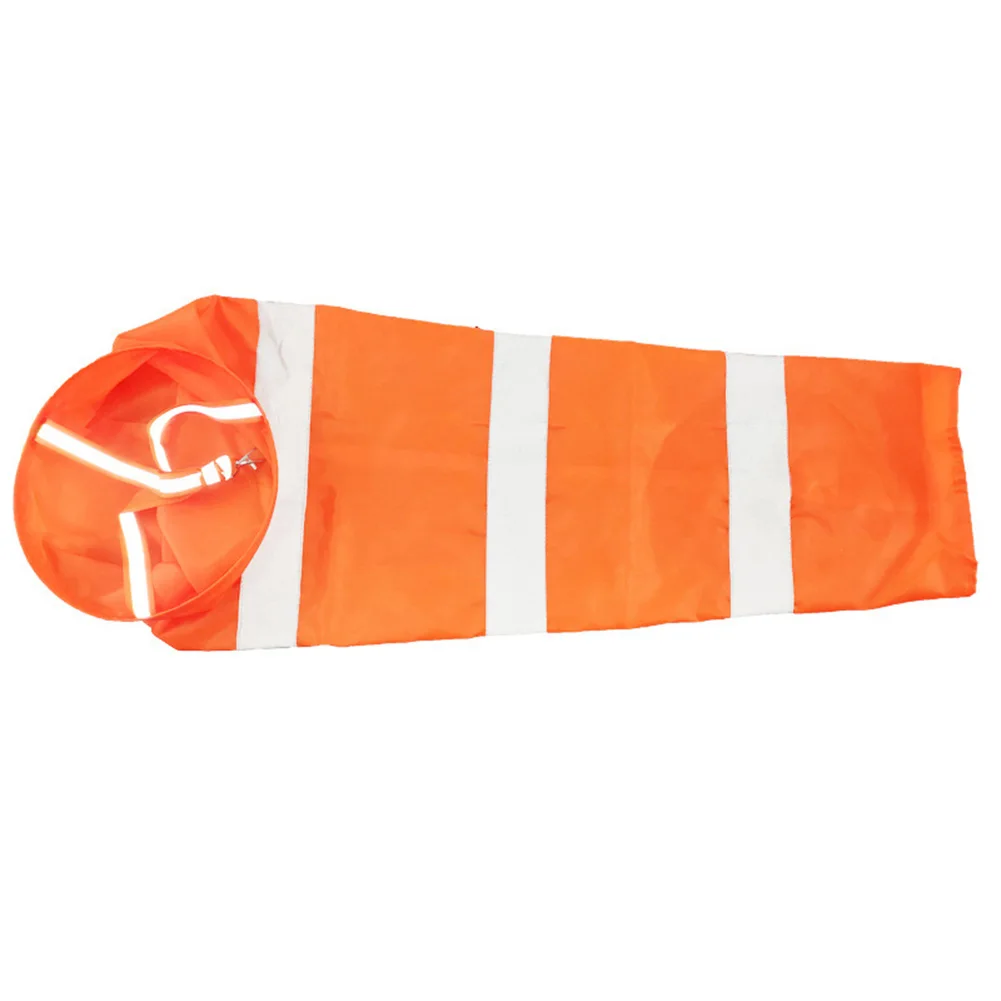 

60/80/100cm Reflective Wind Bag Orange+White Waterproof Oxford Cloth Weather Vane Wind Direction Warning Beacon For Meteorology