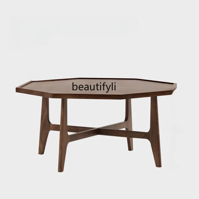 Скандинавский средневековый журнальный столик из массива дерева Nordic Morenburg North