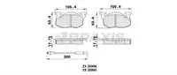 

Для AB0011 ON brake BALATASI PSA SAXO 205