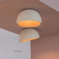 modern wood grain pot lid ceiling lamp nordic designer led simple hanging ceiling light for bedroom living room dining room lamp