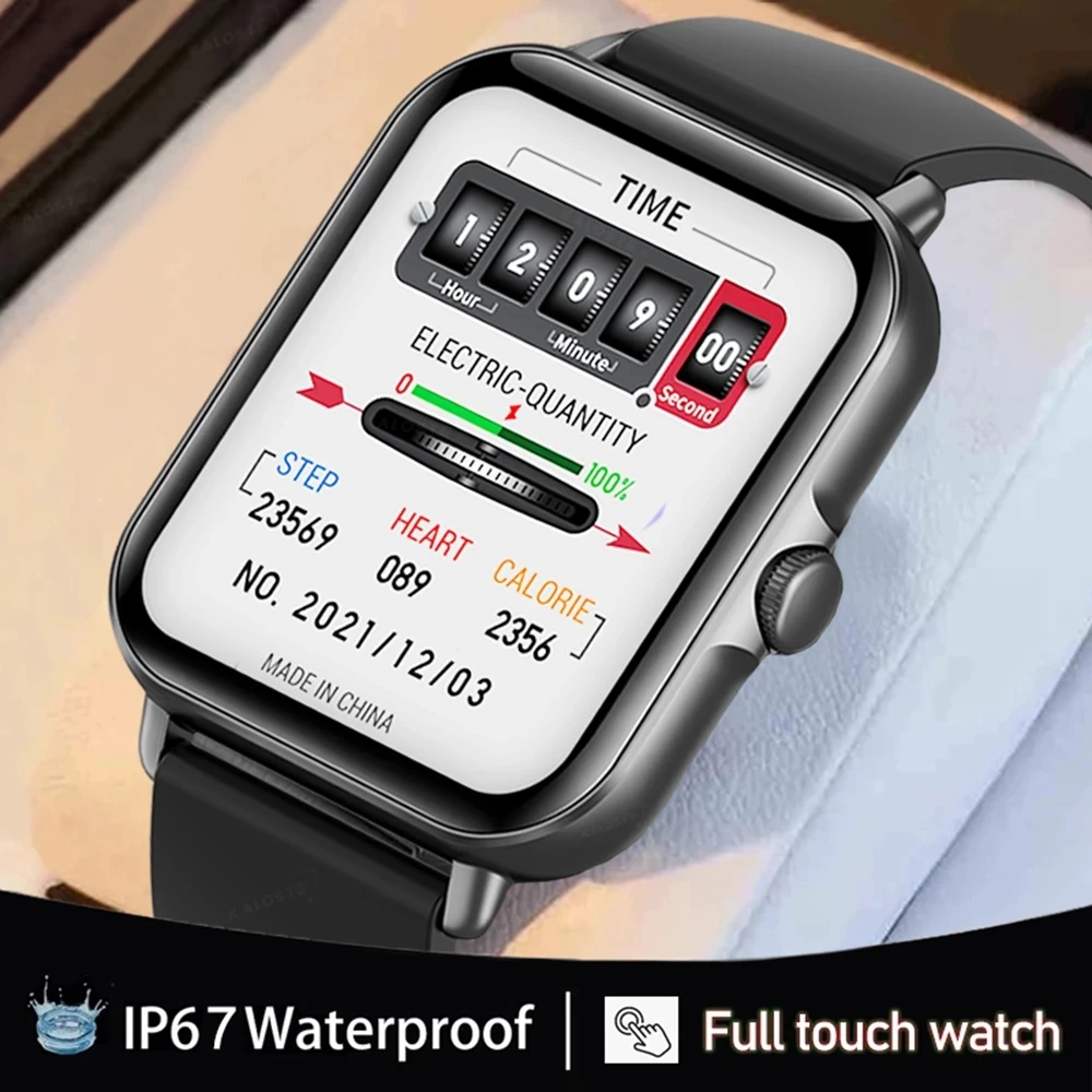 

2022 New Smart Watch Women 1.69 Inch Sreen Real-time Heart Rate Monitoring Bluetooth Call men Women Smartwatch For Xiaomi Huawei