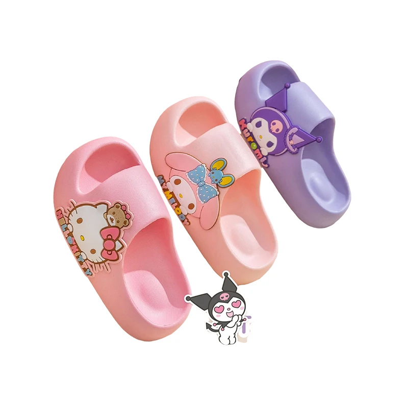 

Милые сандалии Sanrios, летние Мультяшные сандалии с рисунком, аниме «Моя Мелодия», Нескользящие сандалии, подарок на Рождество и день рождения