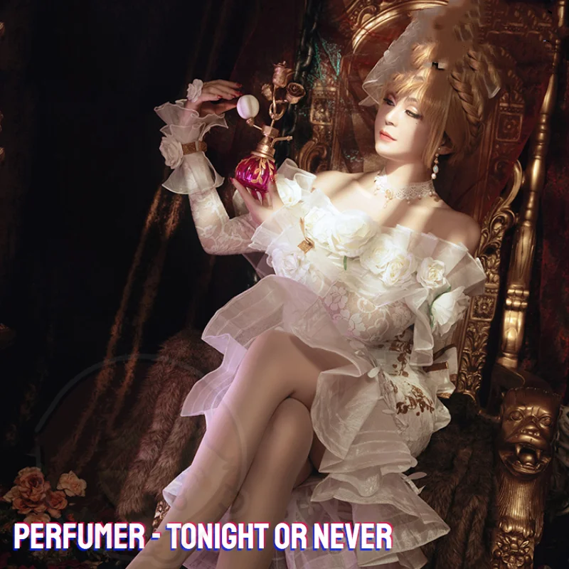

COWOWO Game Identity V The Perfumer Tonight or Never Cosplay Costume Perfumer Cosplay Tonight or Never Costume and Wig