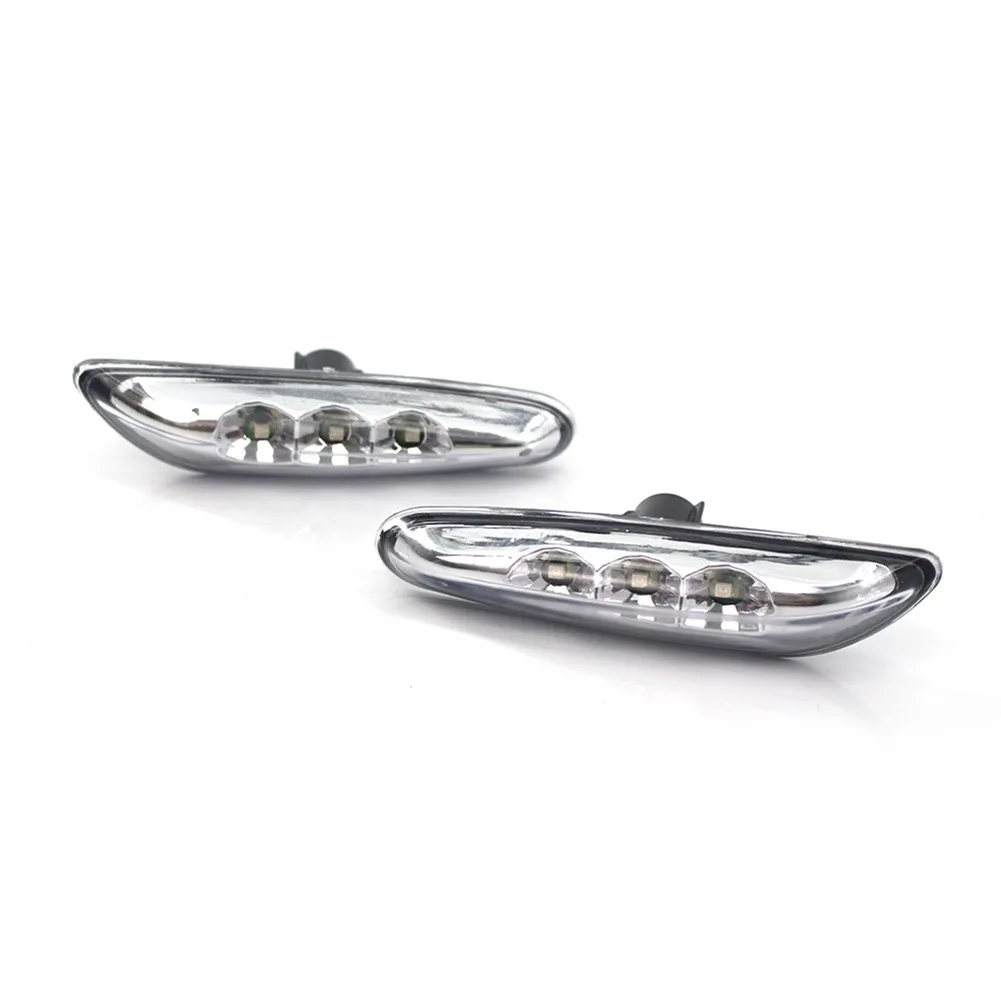 

2pcs Car Exterior Parts 12V 3000K Dynamic LED Side Marker Signal Light Clear For BMW E90 E91 E92 E60 E61 E82 Side Indicator