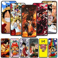 one piece luffy anime phone case for xiaomi poco x3 nfc m3 f1 m4 pro 5g x3 gt for redmi note 9s 9 4g 10 8 pro 9c 9a 8t 7a cover
