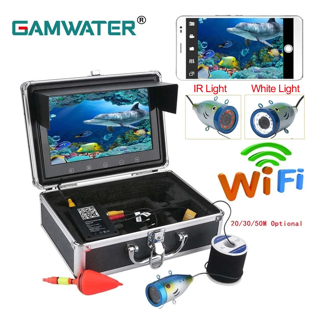 Комплект подводной видеокамеры GAMWATER 9 &quotTFT HD 720P Wi-Fi беспроводная камера для