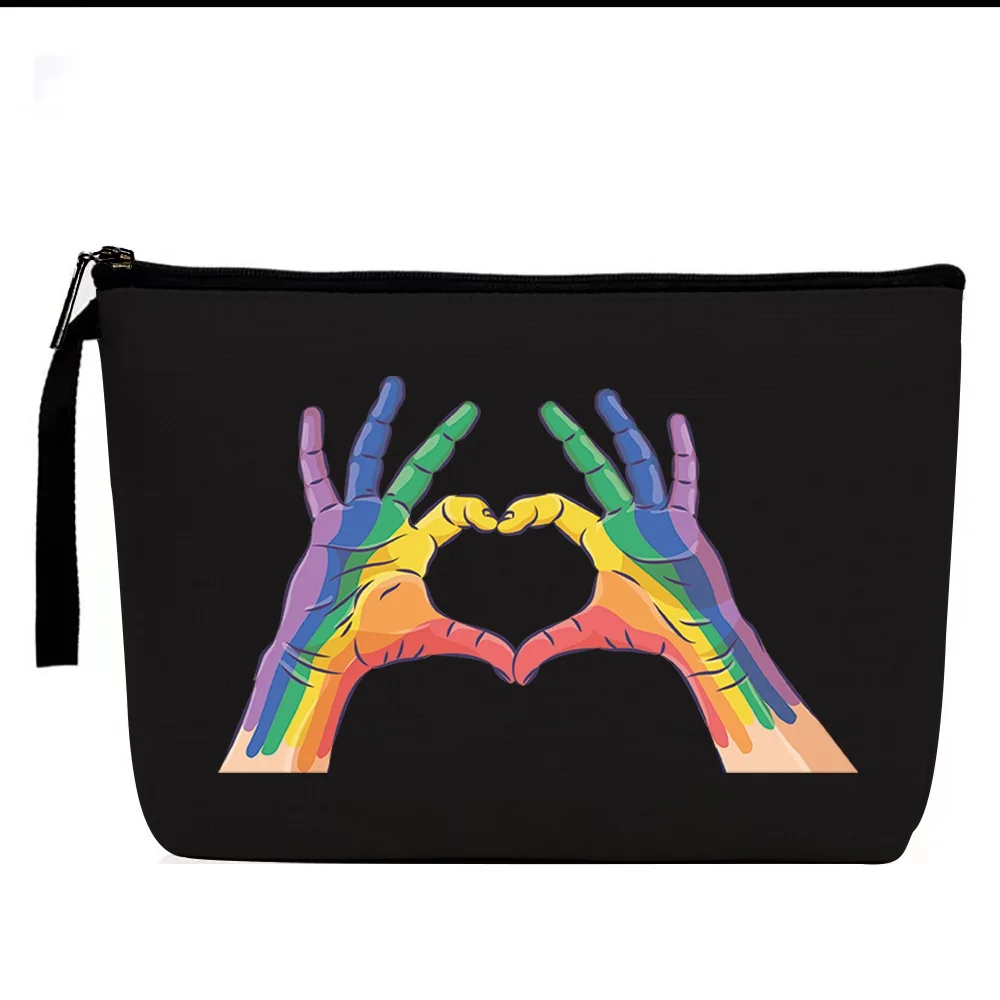 

Women Cosmetic Bag Fashion Color Collection Print Makeup Bag Organizer Bag Zipper Pouch Travel Tote Storage Pouch Gift Handbag