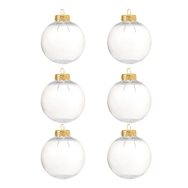 

Прозрачные рождественские шары OOTDTY 6 шт.